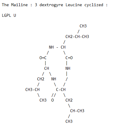 trileucine dextrogyre cyclized