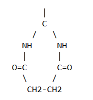 Soleil : -R = -(CH-NH-(C=O)-CH2-CH2-(C=O)-NH-)